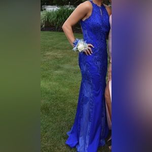 JOVANI ROYAL BLUE PROM DRESS